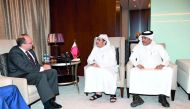 Minister of Foreign Affairs H E Sheikh Mohamed bin Abdulrahman Al Thani met yesterday with US Assistant Secretary of the Treasury for Terrorist Financing, Marshall Billingslea. 