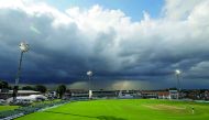 A view of the ground where English county club Kent hosted the touring West Indies side for a tour match in Canterbury yesterday. West Indies, captained by Jason Holder, will play three Tests against England who have Joe Root as skipper. The first Test wi