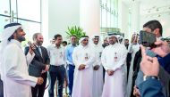 Ooredoo officials at the launch of the new SSM.