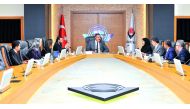 The QNRF delegation with senior figures from TUBITAK discussing research collaborations between Qatar and Turkey.
