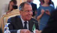 Russian Foreign Minister Sergei Lavrov in Moscow on August 22, 2017. / AFP / Kirill KUDRYAVTSEV
