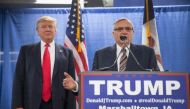 Controversial former Arizona sheriff Joe Arpaio (R) -- who endorsed Donald Trump during his presidential campaign last year -- earned a pardon on Friday (AFP Photo/SCOTT OLSON).