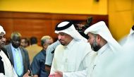 Officials during the conference to present the results of the Qatar-Sudan Project for the Development of Nubian Archaeology of Northern and Nile States (QSAP) in Sudan.
