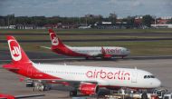 German carrier Air Berlin aircrafts are pictured at Tegel airport in Berlin, Germany, September 4, 2017. REUTERS/Fabrizio Bensch
