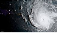 Hurricane Irma, a record Category 5 storm, is seen in this NOAA National Weather Service National Hurricane Center image from GOES-16 satellite taken on September 5, 2017. Courtesy NOAA National Weather Service National Hurricane Cente 
