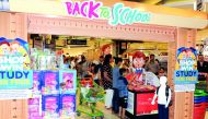Parents and kids doing back-to-school shopping at  a mall in Doha, yesterday. Pics: Salim Matramkot / The Peninsula 
