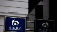 A logo of China's Bank of Communications is displayed outside its branch at the financial Central district in Hong Kong, China September 6, 2017. REUTERS/Bobby Yip