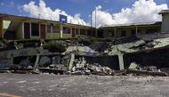 View of damages caused by the earthquake, which mainly hit Mexico, in Tacana municipality, San Marcos departament, in the border with Mexico, 320 km from Guatemala City, on September 8, 2017. AFP / Johan Ordonez