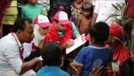 QRCS and Bangladesh Red Crescent teams are visiting Rohingya camps to understand their needs. (QRCS/Twitter)