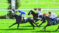 Rajeh (left) on its way to win the Prix Cheri Bibi (Gr3 PA) at Bordeaux yesterday. 