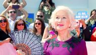 Actor Helen Mirren arrives at the premiere of the film ‘The Leisure Seeker’ at the Toronto International Film Festival (TIFF) in Toronto, yesterday.