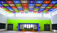 A newly constructed  assembly hall.