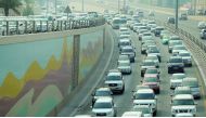  The main roads witnessed heavy traffic during morning hours. Pics: Abdul Basit / The Peninsula