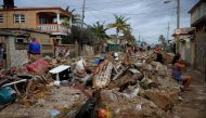 View of damages after the passage of Hurricane Irma, in Cojimar neighborhood in Havana, on September 10, 2017. AFP / YAMIL LAGE
