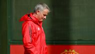 Manchester United manager Jose Mourinho during training Action Images via Reuters/Jason Cairnduff