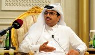Minister of Energy and Industry, Dr. Mohammad Bin Saleh Al Sada, speaking at a discussion about Qatar Vision 2030 and the future of gas and oil in International market, held at Diplomatic Club. Pic  Kammutty VP