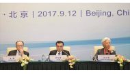 China’s Premier Li Keqiang (centre), President Jim Yong Kim (left) of the World Bank and International Monetary Fund (IMF) Managing Director Christine Lagarde attend a news conference of The 1+6 Round Table Dialogue meeting at Diaoyutai State Guesthouse i
