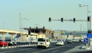 The road was opened to traffic yesterday. Pic: Abdul Basit / The Peninsula  