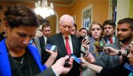 Senate Finance Committee Chairman Orrin Hatch (R-UT) faces reporters following a weekly lunch meeting with fellow Republicans on Capitol Hill in Washington, U.S., September 12, 2017. REUTERS/Joshua Roberts