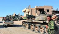 Syrian forces begin their advance on the area of Bughayliyah, on the northern outskirts of Deir Al Zor yesterday, during their ongoing battle against the Islamic State (IS) group.
