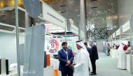 Officials speak during the event ‘Buy Local Products 3’ to support Qatar Local Manufacturing at DECC. Pic: Sachin Kumar / The Peninsula 
