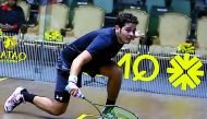 Karim Abdel Gawad of Egypt in action at the Qatar Classic Squash Championship Khalifa International Tennis and Squash Complex in this 2016 file photo. Gawad will defend the title he won last year at this year’s championship which begins on October 29.
