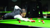 Qatar’s Ahmad Saif in action in this file picture. The Qatar snooker team advanced to the quarter-finals after beating the hosts Turkmenistan team in the Asian Indoor and Martial Arts Games, currently being held in the capital of Turkmenistan, Ashgabat.