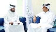 Dr Ibrahim bin Saleh Al Nuaimi, President of the (CCQ), speaking to a QNA reporter. 