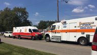 The scene where people were injured when gunfire erupted at the Burnette Chapel Church of Christ, in Nashville, Tennessee, U.S. September 24, 2017. Nashville Fire Department/via Reuters