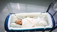 A device known as the Babypod 20, made from carbon fibre, is seen at Williams Advanced Engineering, in Grove, Britain, September 28, 2016. Malcolm Griffiths/Williams Advanced Engineering handout via REUTERS