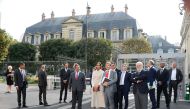 HE Sheikha Hind bint Hamad Al Thani, Chairperson of Hamad Bin Khalifa University, Vice-Chairperson and CEO of Qatar Foundation, and Dr. Christian Bréchot, President of Institut Pasteur with other officials at the signing ceremony.