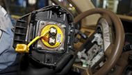 A recalled Takata airbag inflator removed from a Honda Pilot is shown at the AutoNation Honda dealership service department in Miami on June 25, 2015 (Reuters / Joe Skipper) 