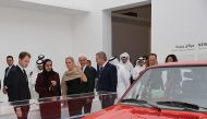 QM Chairperson HE Sheikha Al Mayassa bint Hamad bin Khalifa Al Thani at the exhibition. 