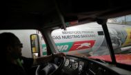 A gas truck departs an operational headquarters to deliver gasoline following Hurricane Maria in San Juan, Puerto Rico, October 2, 2017. REUTERS/Carlos Barria

