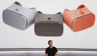 Google product manager Juston Payne speaks about Daydream View virtual reality headsets during a launch event in San Francisco, California, U.S. October 4, 2017. Reuters/Stephen Lam