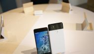 The new Pixel 2 and Pixel 2 XL smartphones are seen at a product launch event on October 4, 2017 at the SFJAZZ Center in San Francisco, California. Google unveiled newly designed versions of its Pixel smartphone, the highlight of a refreshed line of devic