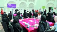 Participants during the Vodafone Qatar  “Connected Families” workshop at Qatar Foundation Recreation Center yesterday.  Pic: Baher Amin / The Peninsula 