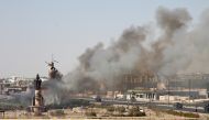 Iraqi forces patrol in the streets after they retake the control of the city center from Peshmerga forces in Kirkuk, Iraq on October 16, 2017. ( Hassan Ghaedi - Anadolu Agency )