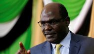 Kenyan Independent Electoral and Boundaries Commission (IEBC) chairman Wafula Chebukati addresses a news conference at the Bomas of Kenya, in Nairobi, Kenya October 18, 2017. REUTERS/Thomas Mukoya