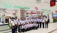 Volunteers during the cancer awareness programme organised by Lulu Group and Qatar Cancer Society. 