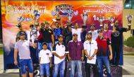 The podium winners at the first round of the Qatar National Street Drag Championship (QNSDC) pose for a picture at Qatar Racing Club in this file picture. The first round of this year’s QNSDC begins on October 26.