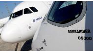 A File Photo of an Airbus A320neo aircraft and a Bombardier CSeries aircraft. REUTERS/Regis Duvignau