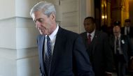 (FILES): This file photo taken on June 21, 2017 shows former FBI Director Robert Mueller, special counsel on the Russian investigation, leaving following a meeting with members of the US Senate Judiciary Committee at the US Capitol in Washington, DC. AFP 
