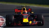 Max Verstappen of the Netherlands driving the (33) Red Bull Racing Red Bull-TAG Heuer RB13 TAG Heuer on track during final practice for the Formula One Grand Prix of Mexico at Autodromo Hermanos Rodriguez on October 28, 2017 in Mexico City, Mexico. Clive 