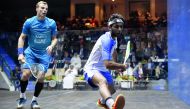 Qatar’s Abdulla Mohd Al Tamimi  (right) will take on rising star Fares Dessouky of Egypt in first round of Qatar Classic  at the Khalifa International Tennis and Squash Complex today. 