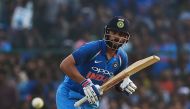 A file photo of  Indian captain Virat Kohli after hitting a shot during the third one day international (ODI) cricket match between India and New Zealand at the Green Park Cricket Stadium in Kanpur,                  October 29, 2017. GETTYOUT/ AFP / MONEY