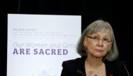 National Inquiry into Missing and Murdered Indigenous Women and Girls Chief Commissioner Marion Buller listens to a question during a news conference in Ottawa, Ontario, Canada, November 1, 2017. Reuters/Chris Wattie