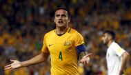 A file photo of Austrlia's goal scorer Tim Cahill. REUTERS/David Gray