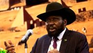 South Sudan's President Salva Kiir addressing a press conference on November 2, 2017.  (AFP / ASHRAF SHAZLY)
