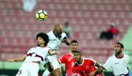 Al Markhiya and Al Arabi players vie for the ball possession during their Group B QSL Cup match played at Al Shamal Stadium in this October 10 file picture.